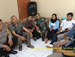 Sinergitas TNI – POLRI Polsek Tanjungmedar Polres Sumedang, Bhabinkamtibmas dan Babinsa sambangi Warga