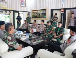 Halal Bihalal, Kapolres Majalengka Kunjungi Jajaran TNI