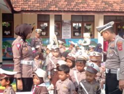 Polisi Sahabat Anak, Satlantas Polres Majalengka Terima Kunjungan Anak – Anak RA Mu’tazam